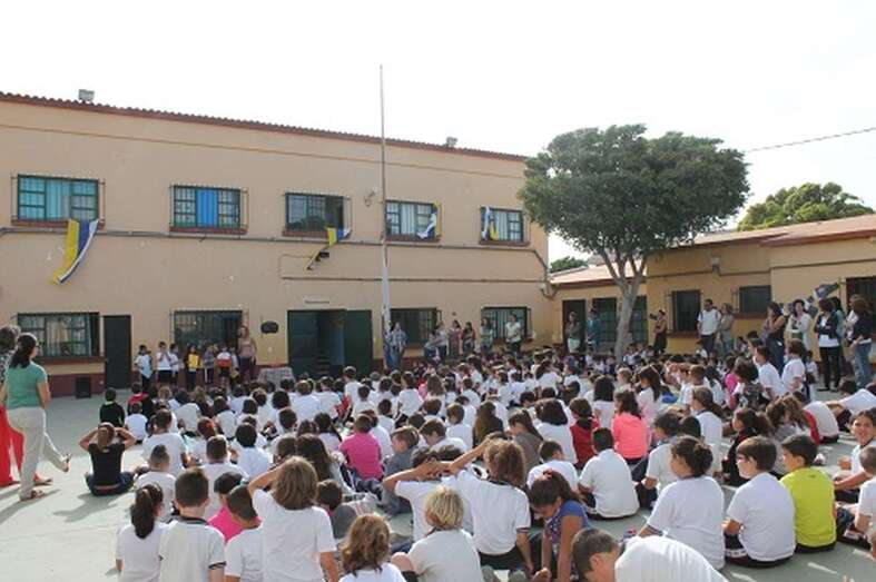 Imagen de archivo de una actividad escolar en un centro educativo de Telde (Foto TA)